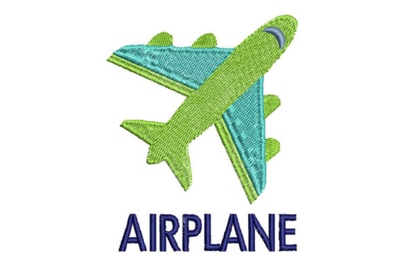 Airplane: A Playful, Premium Sweatshirt Embroidery Design