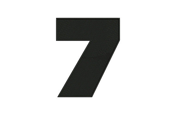 Bold Number 7: A Timeless Embroidery Staple for Personalized Gifts