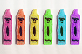 Crayon Feltie: A Playful Back-to-School Embroidery Staple