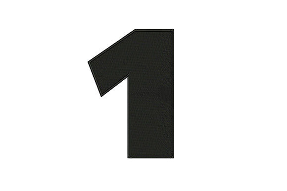 Number 1: A Timeless Blackwork Embroidery for Meaningful Gifts